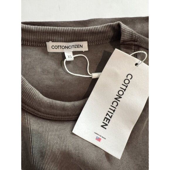 Cotton Citizen Verona Crewneck Mini Dress in Chocolate Cast - Picture 4 of 4